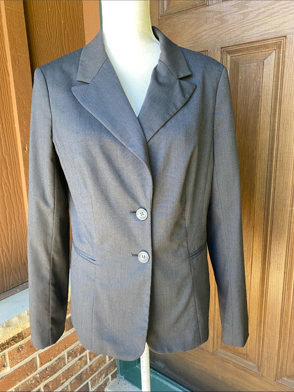 The Limited Charcoal Gray Women's Two-Button Blazer